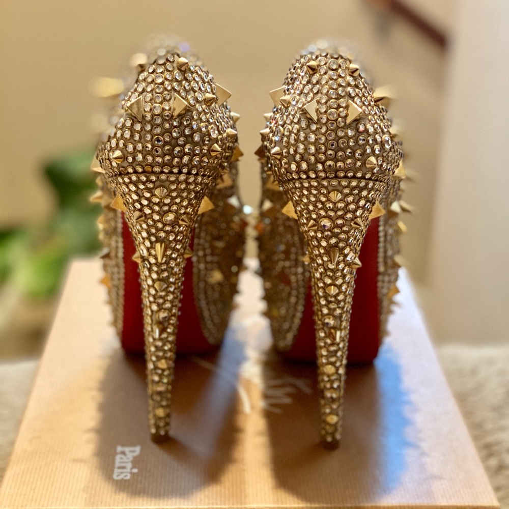 Louboutin Ring Strass Platform 41.5 BNIB Authentic - Picture 4 of 6